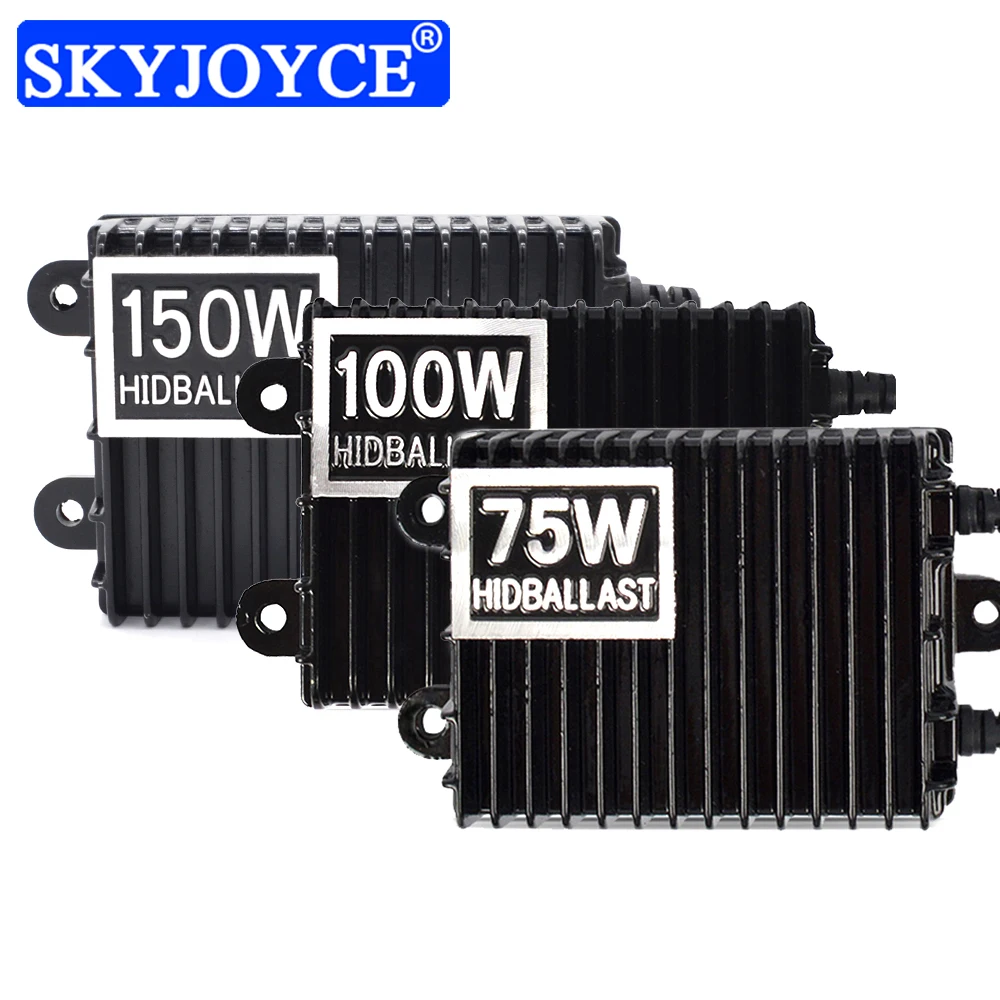 SKYJOYCE Быстрый Яркий Керамика HID комплект ксеноновой лампы 75 W 100 W 150 W балласт ксенона H1 H3 H7 H11 9005 D2H 4300 K 6000 K комплект ксеноновых фар