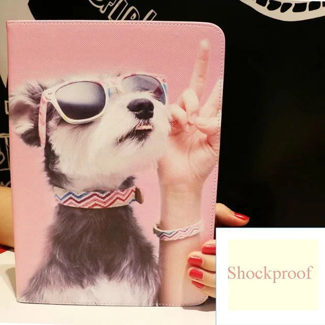 For Le Ipad Mini 1 2 3 7 9 Tablet Protective Case Pu For Le Ipad Mini 1 2 3 7 9 Tablet Protective Case Pu Leather Fashion Dog Pattern Shockproof Full Body Cover In Tablets E Books From