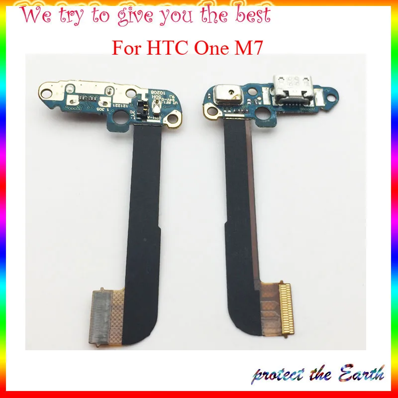 USB зарядный док-коннектор, зарядный порт Flex для htc One Dual Sim 802t 802d 802 w/One M7 замена кабеля micro usb