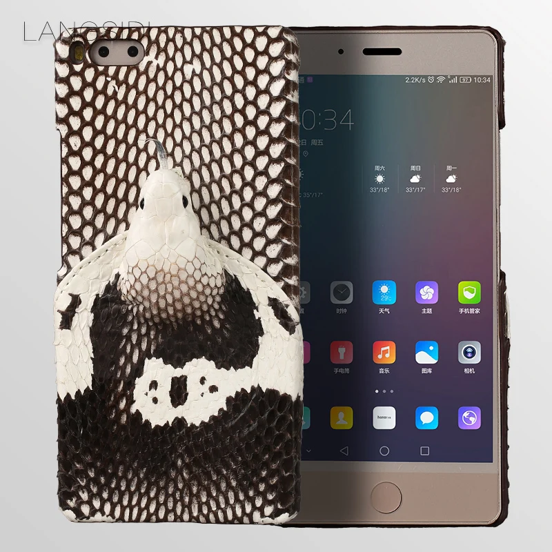 

Wangcangli brand phone case real snake head back cover phone shell For smartisan Pro full manual custom processing