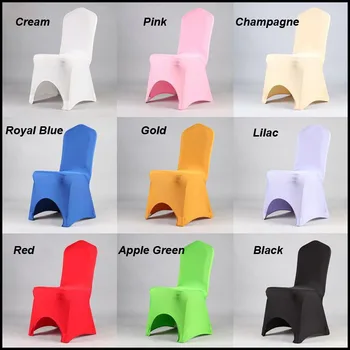 

Lycra Chair Cover 100PC Popular Stretch Iron-free Office Party Chair Cover for Wedding Banquet Marriage& Anniversary Celebration