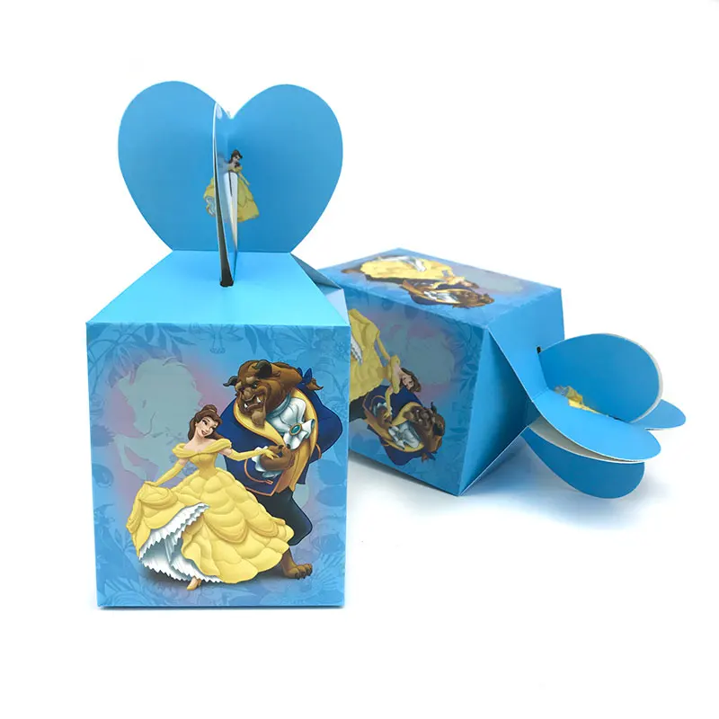 Коробка конфет с героями мультфильмов Beauty and he Beast 12 шт.|beauty beast|favors partyfavors shower |