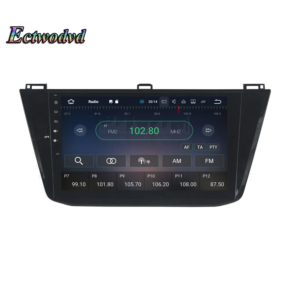 Clearance Ectwodvd 4G RAM 32G ROM Octa Core Android 8.0/8.1 Car DVD for Volkswagen Tiguan 2016 2017 2018- Radio Stereo Play GPS Navigation 16