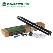 CAT5E патч-панель 24 порта с keystone jack оба поверхности настенное крепление и кронштейн для монтажа в стойку