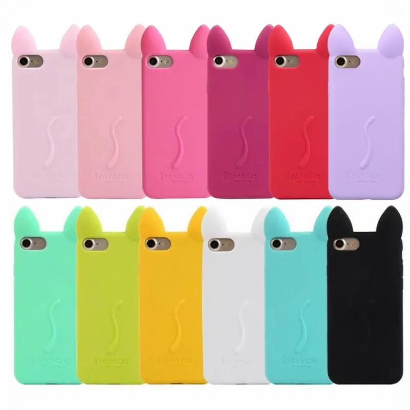 Cartoon-3D-Fashion-Silicone-koko-Cat-Cute-Korean-Ear-Case-For-IPhone-7-plus-6-S-6S-5-5S-SE-Cases-Cover-Mobile-Phone-Accessories-1 (1)