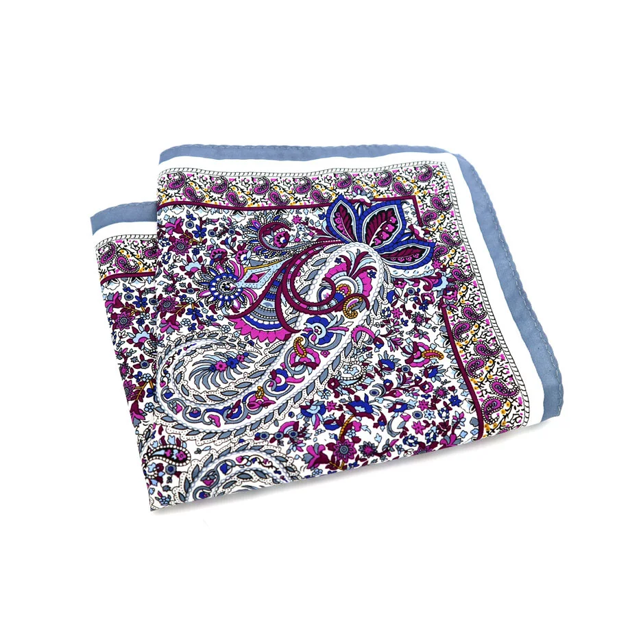 SF0218 Новые популярные 34x34 см человек Пейсли Цветочный карманные квадратные носовые платки Повседневное полотенце для сундуков для Для