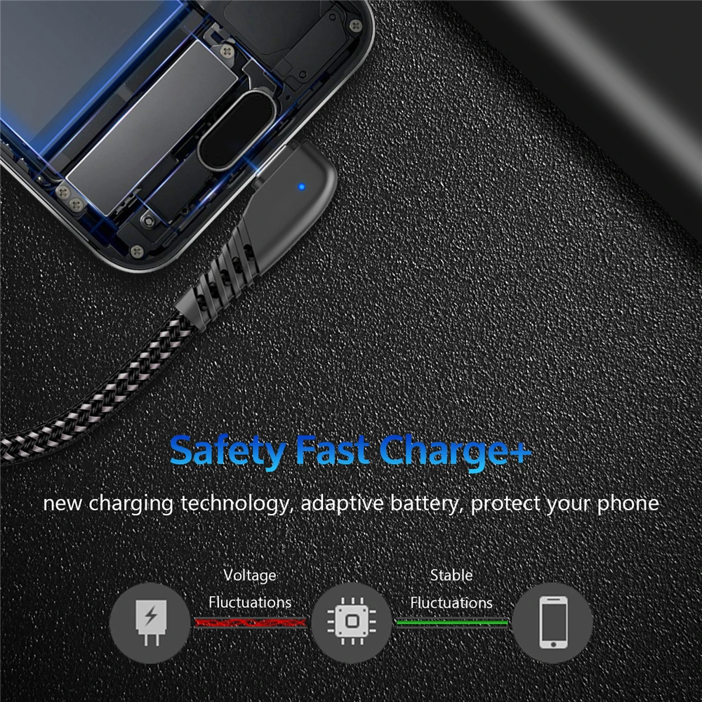 TIEGEM 90 degree USB Type C Cable 2A USB-C Cable Type-C Fast Charging Cord for Nintendo Switch Samsung S8 S9 for Huawei P20 Pro