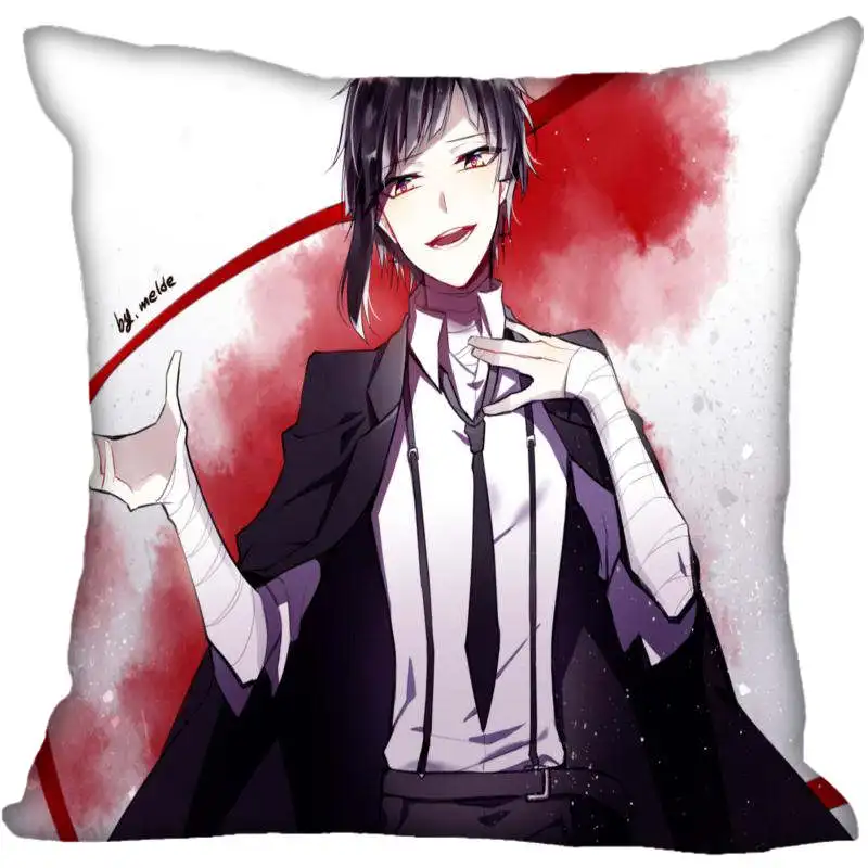 Горячая Распродажа Custom Bungou Stray наволочки с изображением собак 40x40 см 45x45 60x60 (с двух
