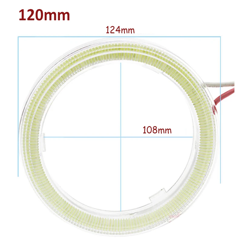 Cnparts автомобиля Ангельские глазки для Ford Focus 2 3 VW Passat B6 B5 B7 аксессуары: 60, 70, 80, 90, 100 110 120 мм Halo Кольцо со светильниками 12V
