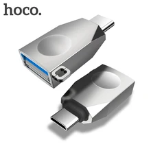 HOCO Micro usb type C OTG адаптер USBC type-c OTG конвертер для Xiaomi mix2s 8 mix3 One Plus 6t 6 huawei mate 20 Pro USB адаптер