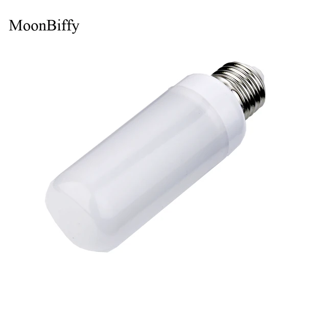 1Pcs Wholesale Dropshipping MOONBIFFY E27 E26 2835 LED Flame Effect