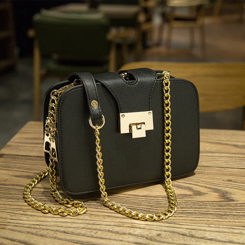 

Women Shoulder Bag Chain Strap Flap Handbag Square Luxury Evening Clutch Bag Lady Chain Messenger Bag Mini Women's Shoulder Bag