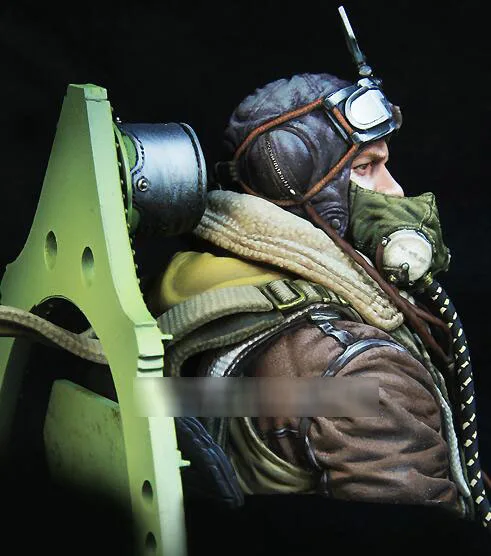 Skup 1 10 Resin Bust dunkierka British Pilot figurki nie zmontowane Uncolored