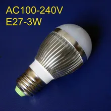 Высокое качество 3 вт E27 светодиодные лампы, E27 3 вт высокая мощность светодиодные лампы, E27 светодиодные лампы 3 вт 5шт/партия