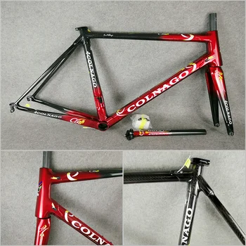 

T1000 3K Glossy Red wine Black Colnago C60 carbon road frame bicycle Frameset C60 With XS/S/M/XL for your selection