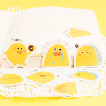 

45pcs /Pack Cartoon Yellow Pudding Decorative Stickers Scrapbooking DIY Diary Album Stick Label Decor
