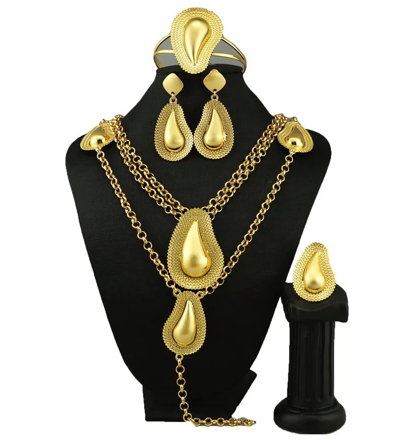 

new arrive gold jewelry sets women fashion jewelry sets fine jewelry sets women big necklace