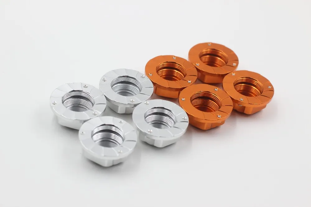 1/5 ЧПУ BAJA 5B сплав Гайка колеса 4 шт GR028 для HPI KM RV 5B|wheel cart|wheel lock nutwheel lug nut |