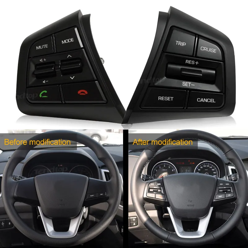 

Free Shipping Multimedia For Hyundai Ix25 Creta 1.6L Steering Wheel Cruise Control Buttons Remote Control Volume Button
