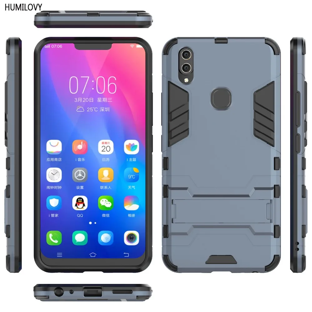 Чехол для Vivo V9 чехол Y85 6 3 дюйма ударопрочный ТПУ + ПК жесткий пластиковый с