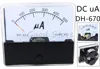 DH-670/CQ-670 DC 50uA 100uA  200uA  300uA 500uA  Analog Amp Panel ammeter pointer type current meter panel ► Photo 1/6