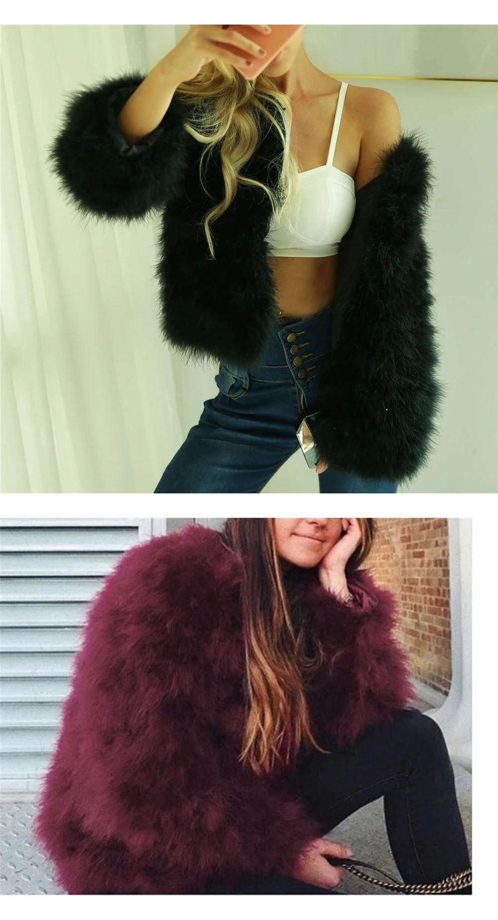 Fashionable and recreational coat female autumn winter new fund of imitation fur ostrich hair is short paragraph coat (11)