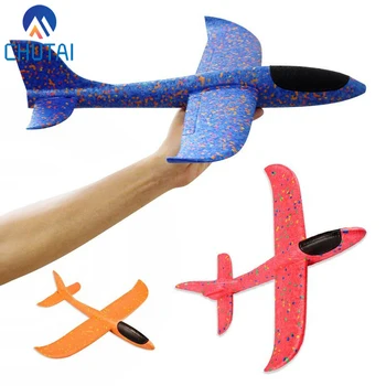 

36/49CM EPP Throwing Flying Foam Airplane Aircraft Hand Launch Free Fly Plane Hand Throw Plane Puzzle Model Toys for Kids Child