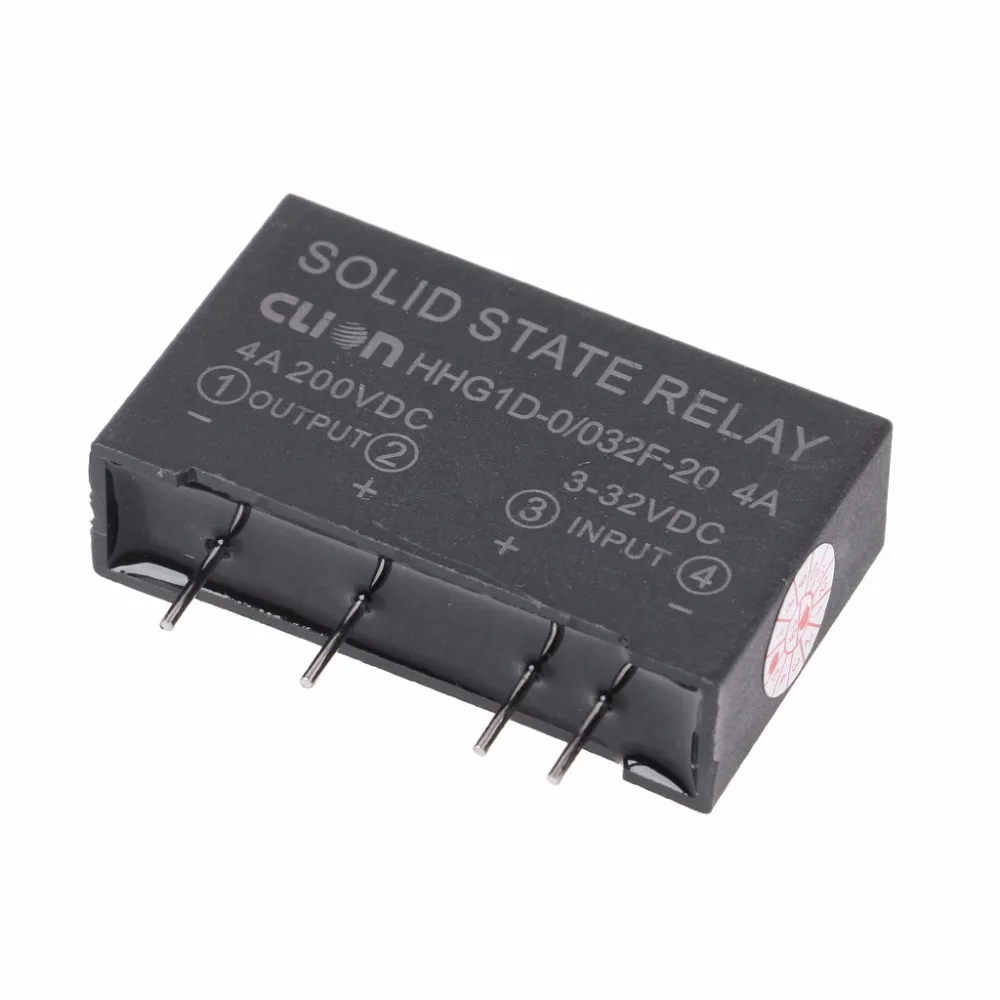 

Input 3-32V DC Output 4A 200V DC Relay Board 4 Pin Solid State High Power Relay