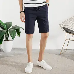 2018 летние хлопковые Шорты Для мужчин модные воздухопроницаемые пляжные шорты мужские шорты