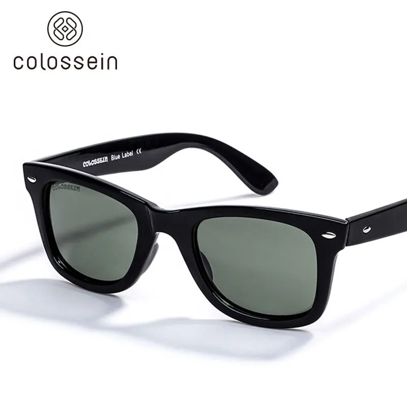 COLOSSEIN солнцезащитные очки Женские винтажные летние бренды мужские ретро классические солнцезащитные очки UV400 защита модные стильные для мужчин - Цвет линз: 02