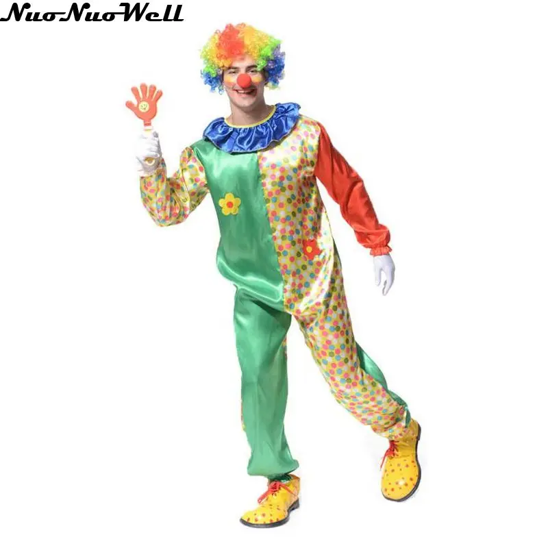 Hot Sale Adult Halloween Clown Costume For Cosplay Carnival Party