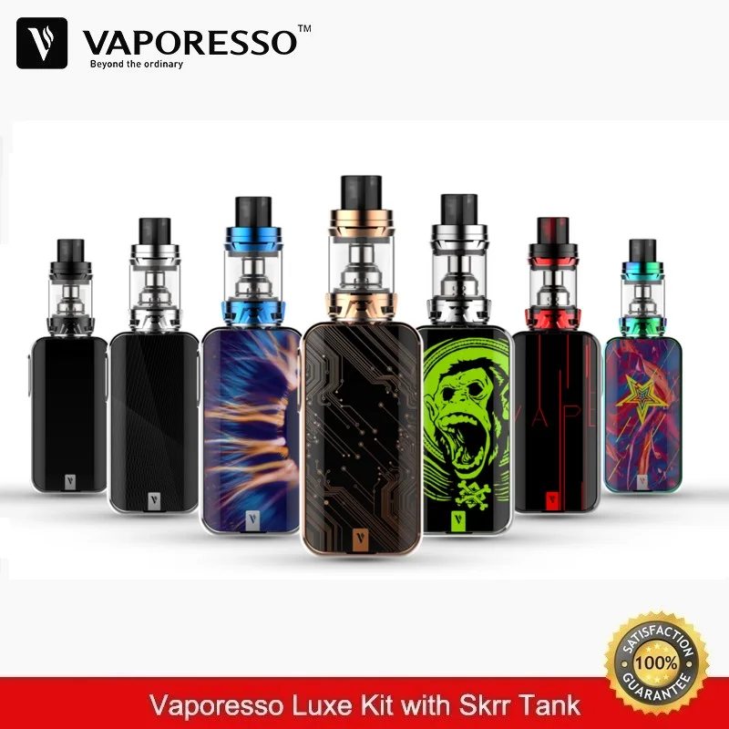 

original Vaporesso Luxe S Kit 220W Box Mod with 8ml Skrr S Vape Tank QF Meshed Coil Vaporizer VS LUXE Drag 2 E-Cigarettes Kits