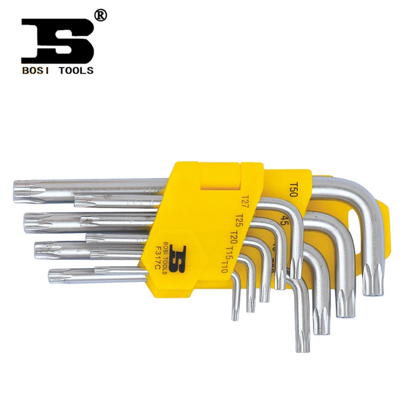 BOSI Persian hardware tools Torx wrench nine hex wrench kit Standard BS