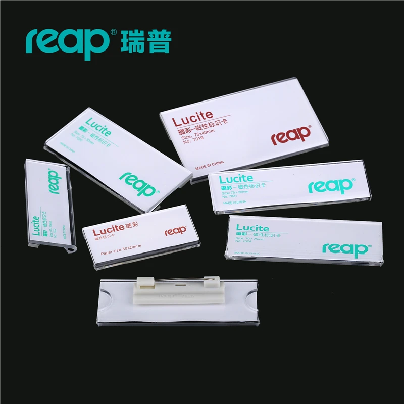 10 шт/1 лот Reap7019 акриловая люцитовая Булавка С именным значком держатель для