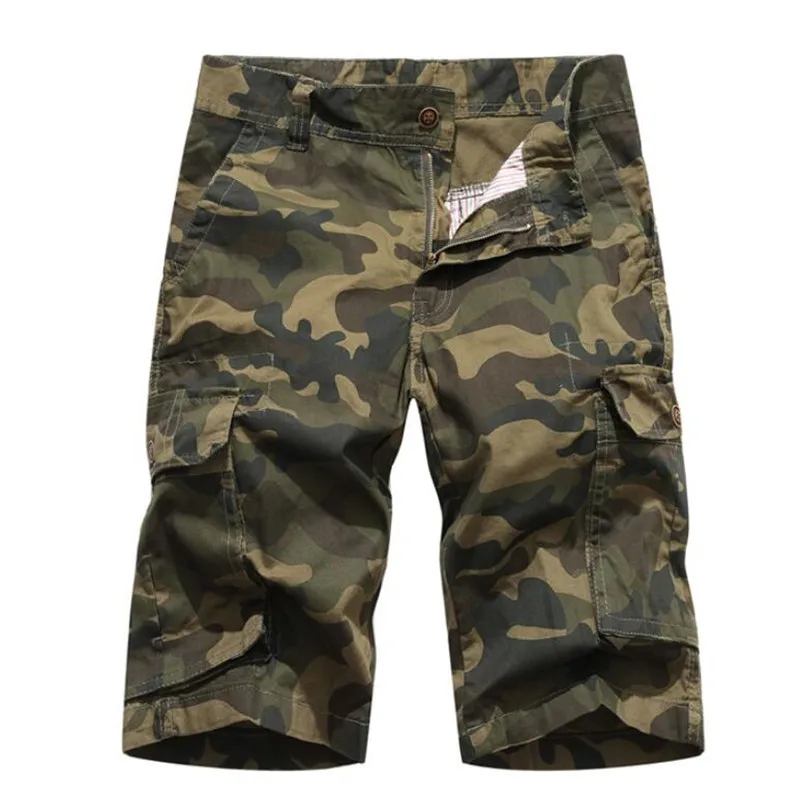 Камуфляж свободные мужские шорты Карго прохладное лето военная Униформа Camo хлопок Мужские шорты брюки карго шорты для женщин для мужчин короткие hombre
