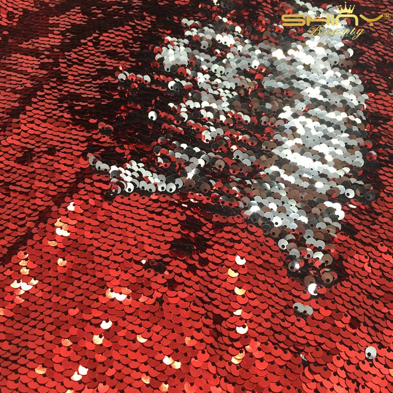 order Diamater of Sequin Size: 5mm Fish Scale Sequin Fabric Fabric: 5mm Gol...