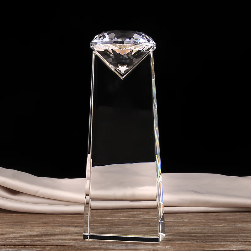 Подгонянный красочный алмазный Хрустальный трофея стеклянные медали Grammy Sports