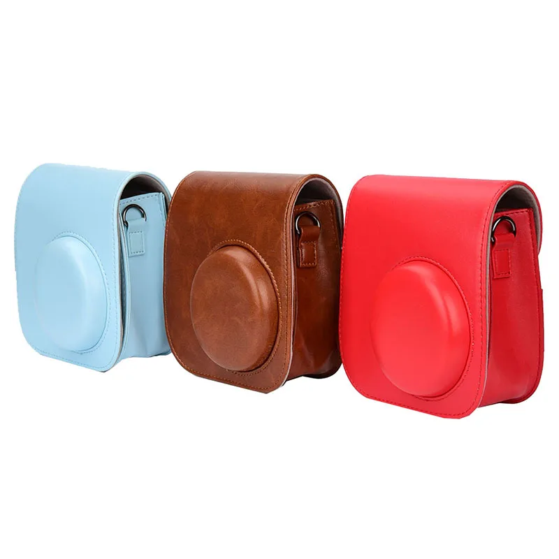 PU Leather Camera Strap Bag Case Cover Pouch Protector holster For Polaroid Photo Fuji Fujifilm Instax Mini 8 | Электроника