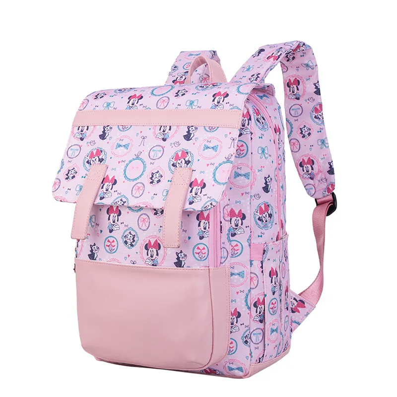 Мода disney мягкий подгузник сумки Рюкзаки Мультфильм изоляция рюкзак подгузник коляска сумка для новорожденных с крючками
