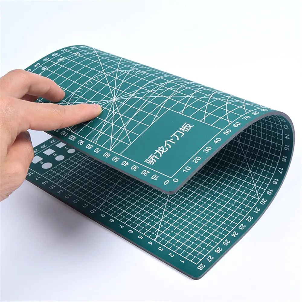 Коврик для резки A4 ПВХ Прямоугольник бумагорез Craft темно зеленый 30 см* 22 см* 0,3