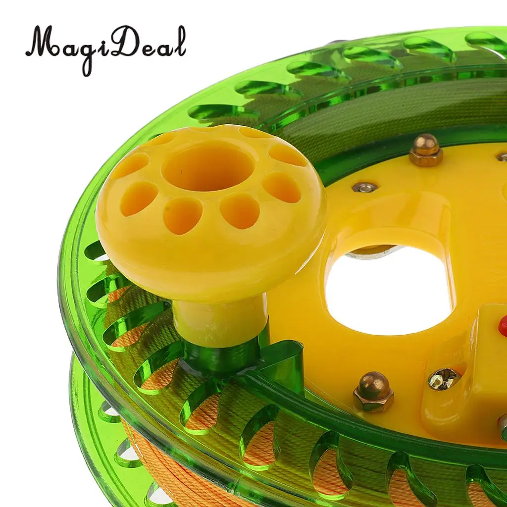Durable Outdoor Fishing Reel Kite Line Winder Winding Reel Grip Wheel with 450 flying Line String Flying Tools for Kids Adult