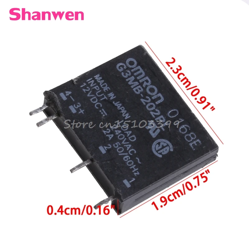 1 шт. новое твердотельное реле Φ PCB SSR In 12V DC Out 240V AC 2A Прямая поставка|Реле| |