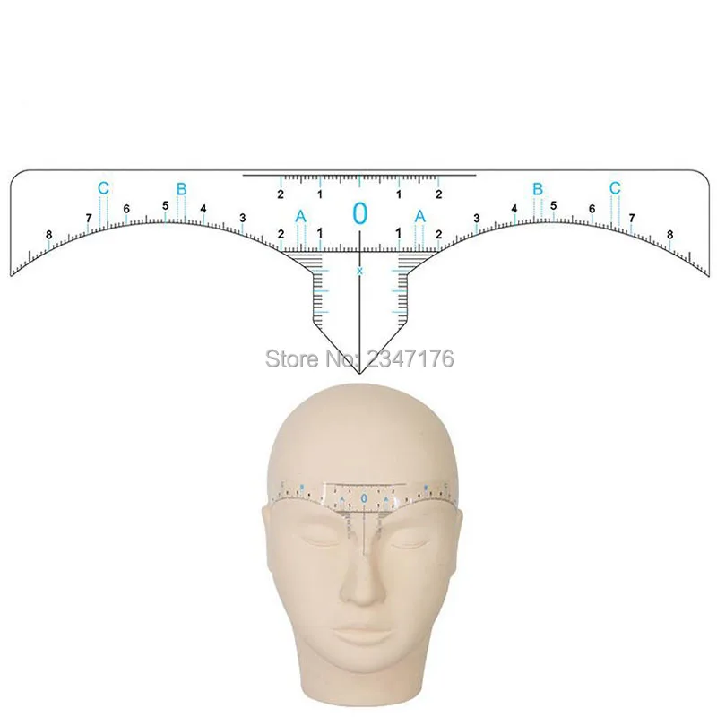 100 шт одноразовая Точная линейка для перманентного макияжа бровей инструменты для коррекции бровей линейки для измерения татуировки наклейки аксессуары для татуировки
