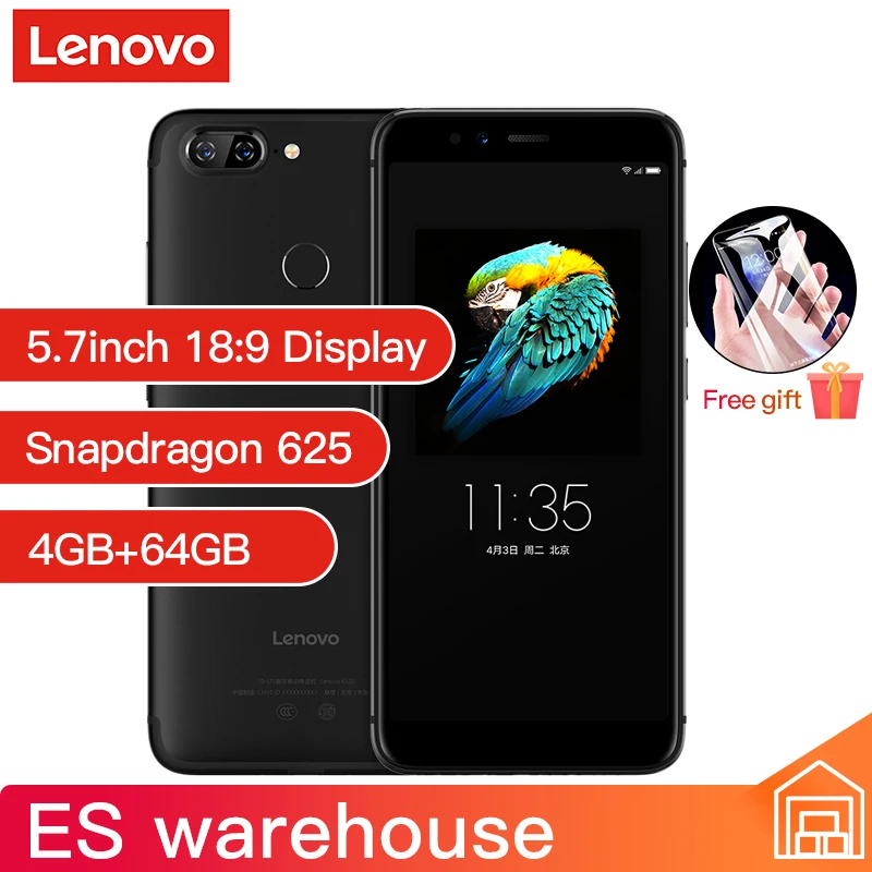 Lenovo S5 4 Гб ОЗУ 64 ПЗУ мобильный телефон 18:9 полный 5 7 дюймовый экран фронтальная