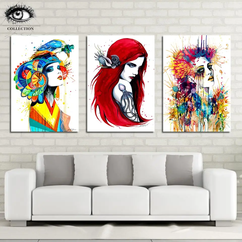 

Aztec City Ariel Flora by Pixie Cold Art HD print 1 piece canvas art Poster abstract portrait Wall Pictures For Living Room