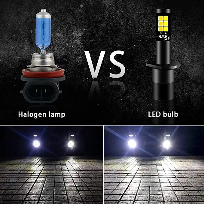 H1 1 пара автомобиля 12 V светодиодный туман лампа двухцветный H1 СВЕТОДИОДНЫЙ Фонарь фары дневного света лампы