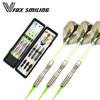 

Fox Smiling Professional Electronic Soft Tip Darts 18g 15cm Darts With Nylon Alloy Shaft With White Girl Pattern