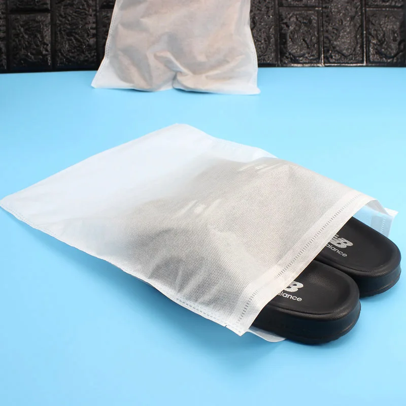 

Non-Woven Fabric Shoe Bags For Travel Portable Socks Eco-Friendly Flat Rectangle Wardrobe Pouch Dustproof Storage Bag Organizer