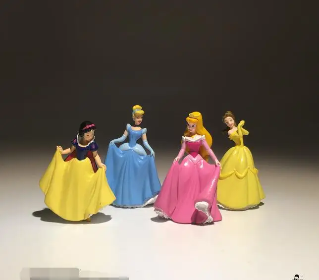 60pcs 4cm classical princess small figure toys snow white Cinderella
