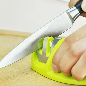 

1pcs Multi-function Mini Knife Sharpener Household Knife Sharpener with Two Stages Diamond Ceramic Sharpener Kitchen Tools
